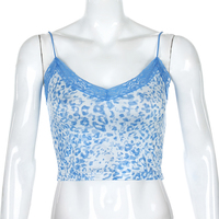 Cute Sexy Pink Patchwork Lace Leopard Party Club Crop Top Shirt Tee T-shirt E-Girl Kawaii Korean Japanese Harajuku Chinese Retro Streetwear Aesthetic - Thumbnail 6