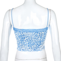 Cute Sexy Pink Patchwork Lace Leopard Party Club Crop Top Shirt Tee T-shirt E-Girl Kawaii Korean Japanese Harajuku Chinese Retro Streetwear Aesthetic - Thumbnail 7