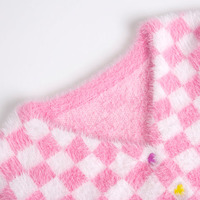 Cute Plaid Checkered Crop Sweater Cardigan Top Long Sleeve Knit E-Girl Kawaii Korean Japanese Harajuku Chinese Retro Streetwear Aesthetic - Thumbnail 7