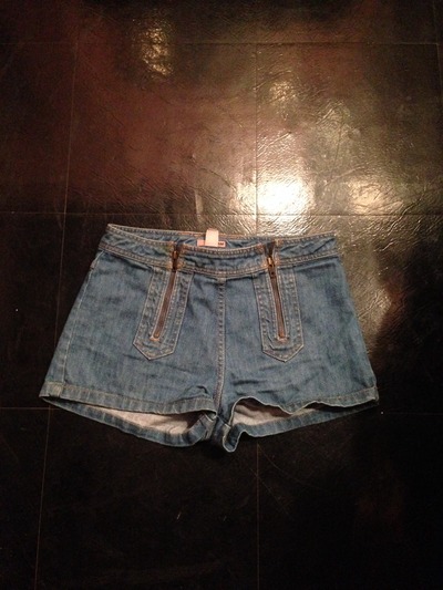 High-Waisted Shorts w/ Zippers 