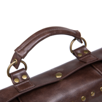 Steampunk Leather Crossbody Bag - Thumbnail 1