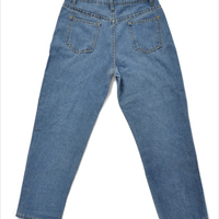 Cute Flower Daisy Denim Chic High Waisted Vintage Jean Pants Trouser E-Girl Kawaii Korean Japanese Harajuku Chinese Retro Streetwear Aesthetic - Thumbnail 8