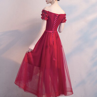 Cute tulle short prom dress cocktail dress - Thumbnail 3