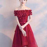 Cute tulle short prom dress cocktail dress - Thumbnail 6