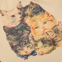 Cute Cat Graphic Vintage Lace Spaghetti Strap Crop Top Shirt Tee T-shirt E-Girl Kawaii Korean Japanese Harajuku Chinese Retro Streetwear Aesthetic - Thumbnail 6