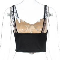 Cute Cat Graphic Vintage Lace Spaghetti Strap Crop Top Shirt Tee T-shirt E-Girl Kawaii Korean Japanese Harajuku Chinese Retro Streetwear Aesthetic - Thumbnail 8