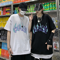 Cute Graphic Letter Graffiti Art Top Short Sleeve Shirt Tee T-shirt E-Girl Kawaii Korean Japanese Harajuku Chinese Retro Streetwear Aesthetic - Thumbnail 2