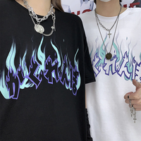 Cute Graphic Letter Graffiti Art Top Short Sleeve Shirt Tee T-shirt E-Girl Kawaii Korean Japanese Harajuku Chinese Retro Streetwear Aesthetic - Thumbnail 5