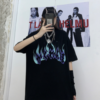 Cute Graphic Letter Graffiti Art Top Short Sleeve Shirt Tee T-shirt E-Girl Kawaii Korean Japanese Harajuku Chinese Retro Streetwear Aesthetic - Thumbnail 6