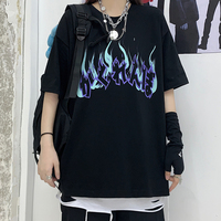 Cute Graphic Letter Graffiti Art Top Short Sleeve Shirt Tee T-shirt E-Girl Kawaii Korean Japanese Harajuku Chinese Retro Streetwear Aesthetic - Thumbnail 9