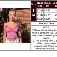 Cute Sexy Lace Patchwork Camisole Spaghetti Strap Crop Top Shirt Tee T-shirt E-Girl Kawaii Korean Japanese Harajuku Chinese Retro Streetwear Aesthetic - Thumbnail 1