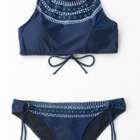 Sexy High Neck Bikini Swimwear Women Swimsuit Brazilian Bikini Set - Thumbnail 1