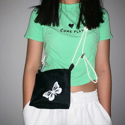 Free shipping-reflective butterfly cross body bag  - Thumbnail 4