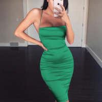 Women Sexy Sleeveless Bandage Strap Dress - Thumbnail 2