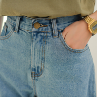 New Spring Summer Women Denim Shorts - Thumbnail 1