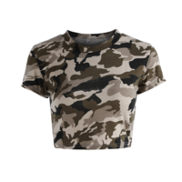 Sexy Round Neck Short Sleeve T-Shirt - Thumbnail 3