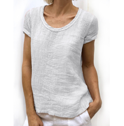 Round Neck Short-Sleeved T-Shirt