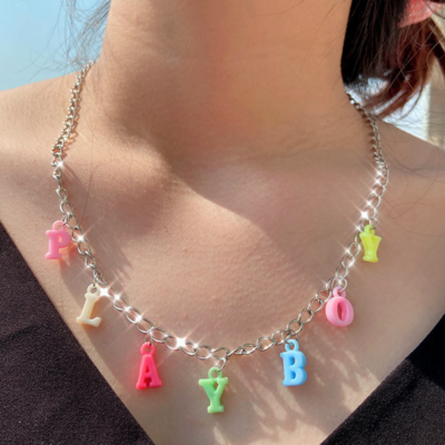 Coloured "playboy" "sinner" necklace - Thumbnail 5
