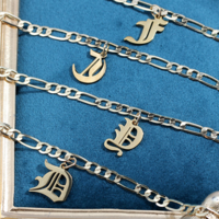 A-Z LETTER ANKLET BRACELET - Thumbnail 6