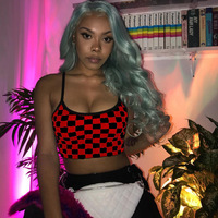 Cute Sexy Black White Checkered Plaid Tank Cami Crop Top Shirt Tee T-shirt E-Girl Kawaii Korean Japanese Harajuku Chinese Retro Streetwear Aesthetic - Thumbnail 8