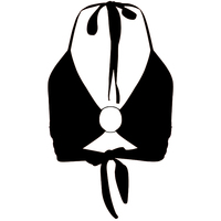 Cute Sexy Backless Bandage Halter Tank Cami Crop Top Shirt Tee T-shirt E-Girl Kawaii Korean Japanese Harajuku Chinese Retro Streetwear Aesthetic - Thumbnail 6