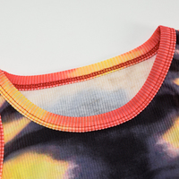 Cute Sexy Tiger Punk Tie Dye Graphic Ribbed Sleeveless Bodycon Dress E-Girl Kawaii Korean Japanese Harajuku Chinese Retro Streetwear Aesthetic - Thumbnail 9