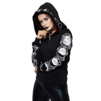 Black Moon Gothic Women's Hoodie - Thumbnail 2