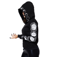 Black Moon Gothic Women's Hoodie - Thumbnail 3