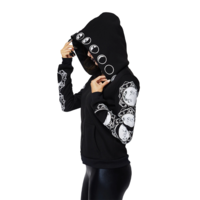 Black Moon Gothic Women's Hoodie - Thumbnail 1