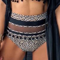 Leopard Print Sexy Vest Swimsuit Suit - Thumbnail 3