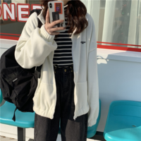 Zip Up Harajuku Casual Sweater - Thumbnail 6