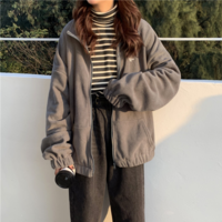 Zip Up Harajuku Casual Sweater - Thumbnail 8