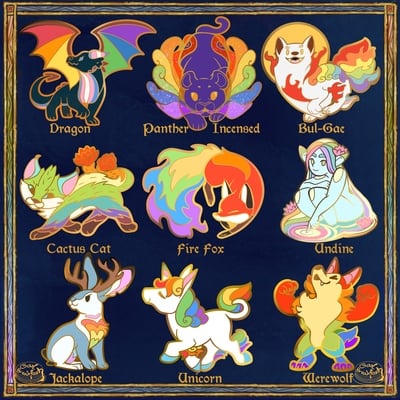 Legendary Pride LGBTQ+ Rainbow Pins