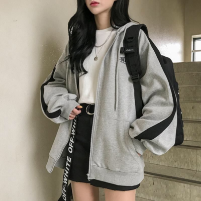 Oversized casual harajuku sweatshirt hoodies - Thumbnail 2