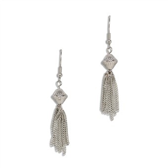 Silver Tassel Earrings