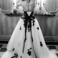 Wedding Dress, Latest Wedding Dress, Sweetheart Wedding Dress, Black Lace Wedding Dress,,604 - Thumbnail 1