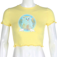 Free Shipping-RETRO KITTEN TOP - Thumbnail 3