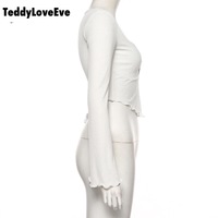 Cute Sexy Transparent See Through Crop Top Long Sleeve Shirt Tee T-shirt E-Girl Kawaii Korean Japanese Harajuku Chinese Retro Streetwear Aesthetic - Thumbnail 8