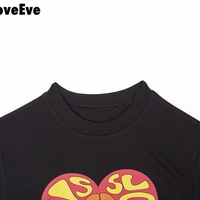 Cute Black Alien Girl Cartoon Graphic Casual Short Sleeve Shirt Tee T-shirt E-Girl Kawaii Korean Japanese Harajuku Chinese Retro Streetwear Aesthetic - Thumbnail 8