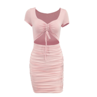 Fashion Women'S Sexy Long-Sleeved V-Neck Hip Dress - Thumbnail 3