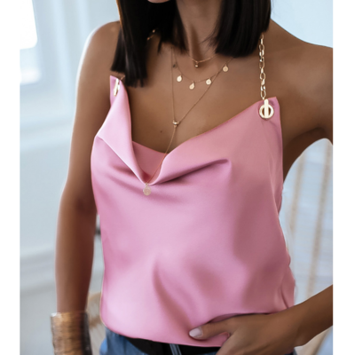 Sexy Temperament Backless Sling Sleeveless Top