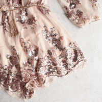 Reverse - Life Of The Party Strapless Sequin Romper - Rose Gold - Thumbnail 3