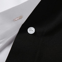 Cute Sexy Black White Patchwork Casual Crop Short Sleeve Shirt Tee T-shirt E-Girl Kawaii Korean Japanese Harajuku Chinese Retro Streetwear Aesthetic - Thumbnail 9