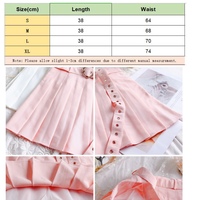 Cute Preppy Summer Pleated Heart Shape Belt High Waist Mini Skirt Bottom E-Girl Kawaii Korean Japanese Harajuku Chinese Retro Streetwear Aesthetic - Thumbnail 9
