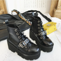 Punk Rivets Chunky Platform Women's Boots  - Thumbnail 6