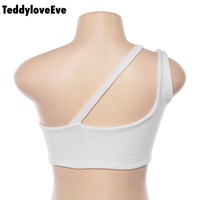 Cute Sexy Solid Color Metal Tube Strap Crop Top Camisole Shirt Tee T-shirt E-Girl Kawaii Korean Japanese Harajuku Chinese Retro Streetwear Aesthetic - Thumbnail 4