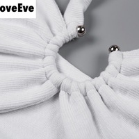 Cute Sexy Solid Color Metal Tube Strap Crop Top Camisole Shirt Tee T-shirt E-Girl Kawaii Korean Japanese Harajuku Chinese Retro Streetwear Aesthetic - Thumbnail 9