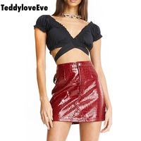 Cute Sexy Solid Color Bandage Cross Tie Up Crop Top Shirt Tee T-shirt E-Girl Kawaii Korean Japanese Harajuku Chinese Retro Streetwear Aesthetic - Thumbnail 3