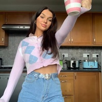 Cute Pink Geometrical Chic Vintage Knit Cardigan Sweater Top Shirt Winter Autumn E-Girl Kawaii Korean Japanese Harajuku Chinese Retro Streetwear - Thumbnail 1