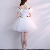 Cute tulle lace short prom dress party dress - Thumbnail 2